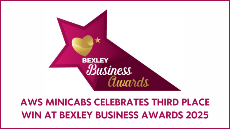 AWS Minicabs Celebrates Third Place Win at Bexley Business Awards 2025